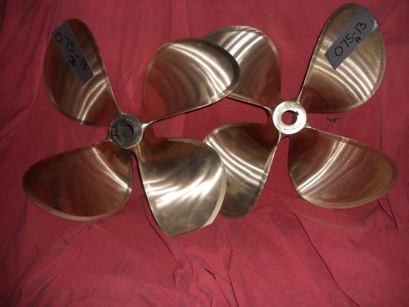 Michigan wheel hall and stavert 21 x 23 dq inboard propellers nibral 4 blade (75