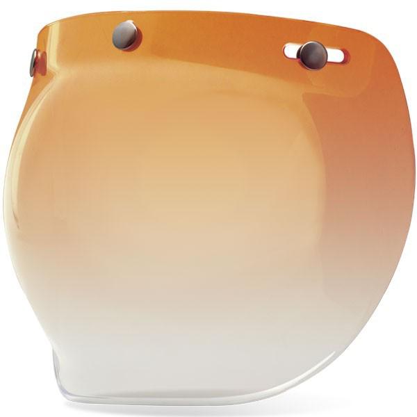 Bell custom 500 3/three snap bubble shield amber gradient