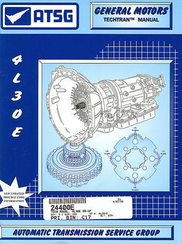Bmw 4l30-e transmission, atsg technical service & rebuilding manual (24400e)~