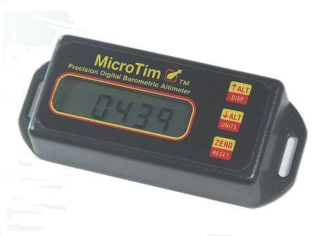 Microtim digital ultralight altimeter / barometer / vsi with flanged mount.