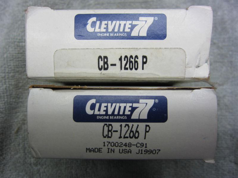 Cb-1266p clevite rod bearings, only 2 rod bearings of set, not complete set