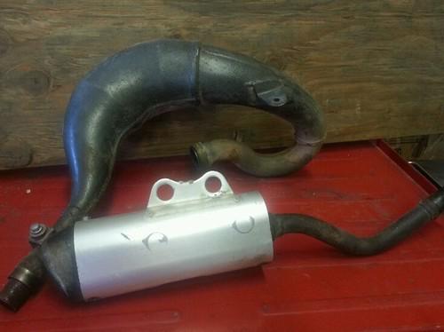 Kx65 stock pipe and silencer 2004