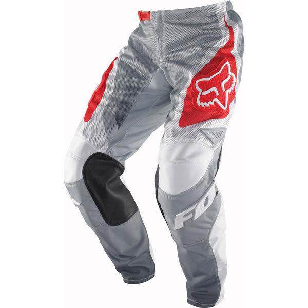 White/red w28 fox racing 180 race vented pants 2013 model