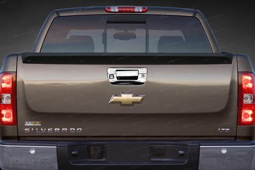 Ses trims ti-tg-153c chevy silverado tailgate handle cover truck chrome trim 3m