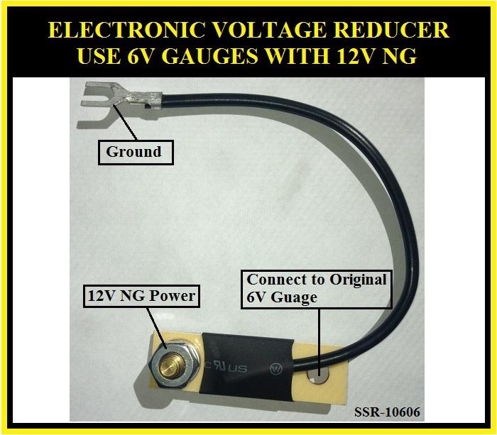 12 volt - 6 volt guage reducers for vehicles converted to 12v use 6v guages pg-2