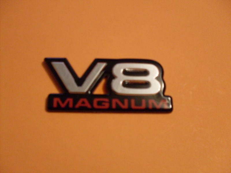 1990,s dodge ram /truck/v/8 magnum fender emblems/pair