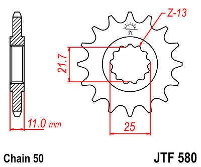 Jt sprocket front 16t 530 chromoly steel fits yamaha yzf-r6 2003-2005