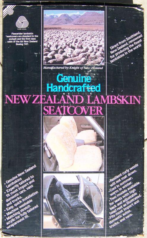 Genuine handcrafted new zealand fleecerider lambskin seatcover - honey