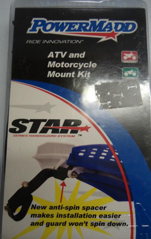 Atv and motorcycle handguard mount kit