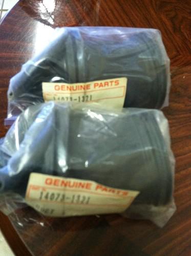 Two nos kawasaki duct,silenser 14073-1321 kaf450 mule 1000 airbox boot