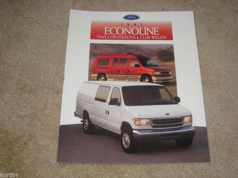 1997 ford econoline e-150 e-250 van club wagon sales brochure dealer literature