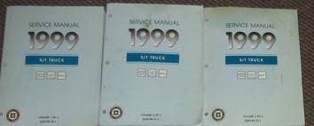 1999 chevy blazer s10 s-10 sonoma jimmy s/t service shop repair manual set oem