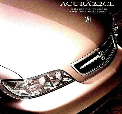 1996 acura 2.2cl coupe factory brochure-acura 2.2 cl