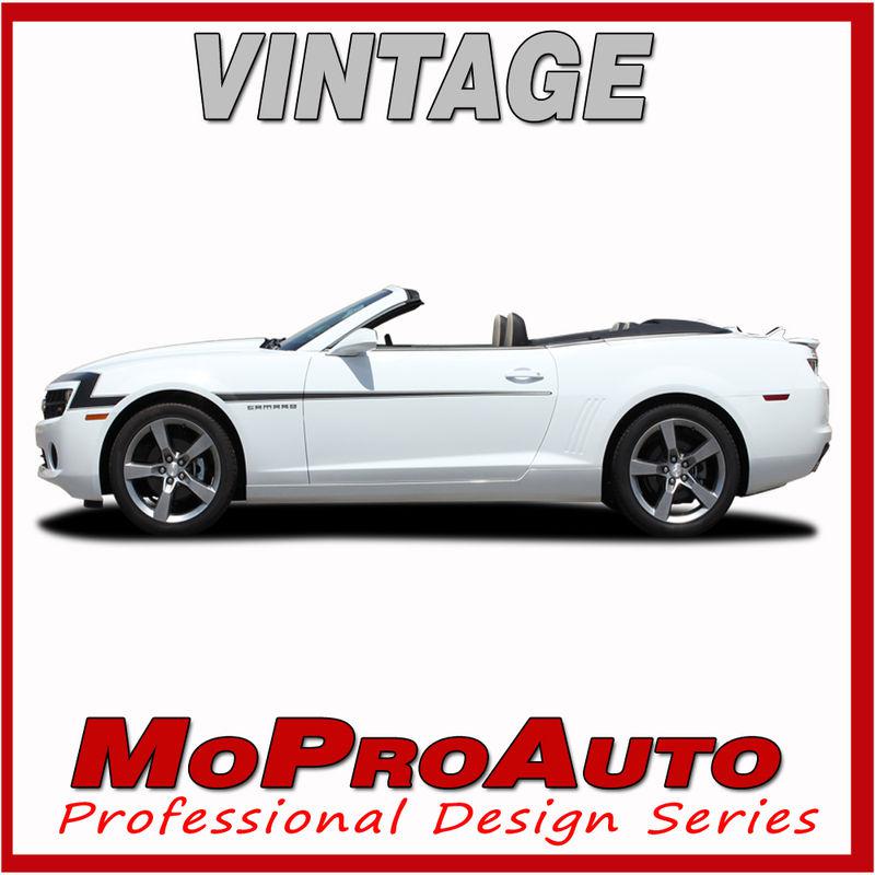 Vintage 2012 camaro '68 nose fascia side stripes graphics decals 3m vinyl sa9 ss