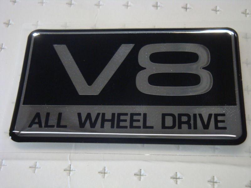 Nos oem ford explorer mercury mountaineer name plate v8 all wheel drive emblem 