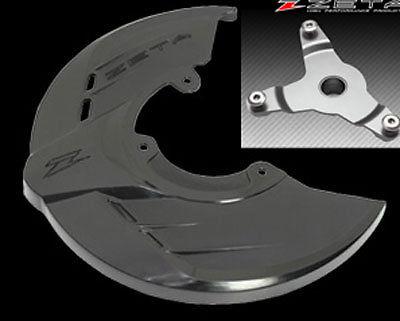 Zeta front brake disc guard black 2004-2013 crf250r crf450r crf 250 450 r (1120)