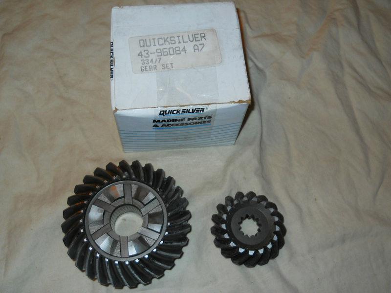 Mercury quicksilver 43-96084a7 r drive/alpha gear sets-3 avail--new in box!