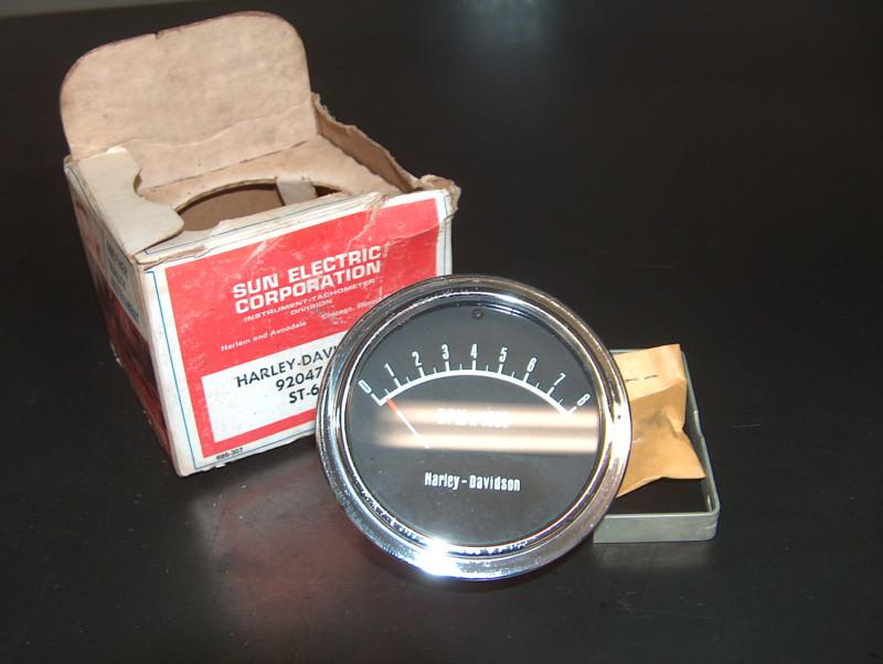 Nors sun electric corp 1971-72 harley davidson sportster 8000rpm tachometer tach