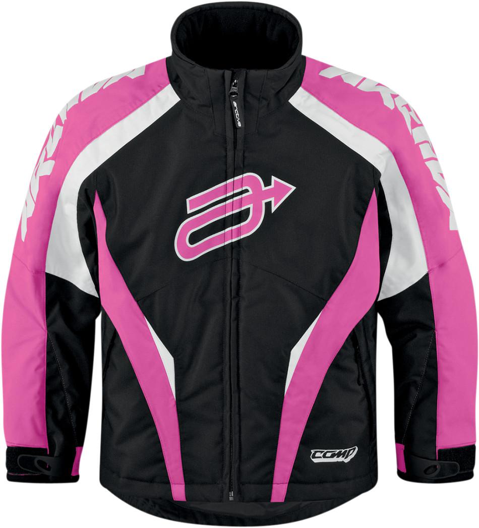 Arctiva comp 7 pink youth kids insulated snowmobile jacket snow mobile