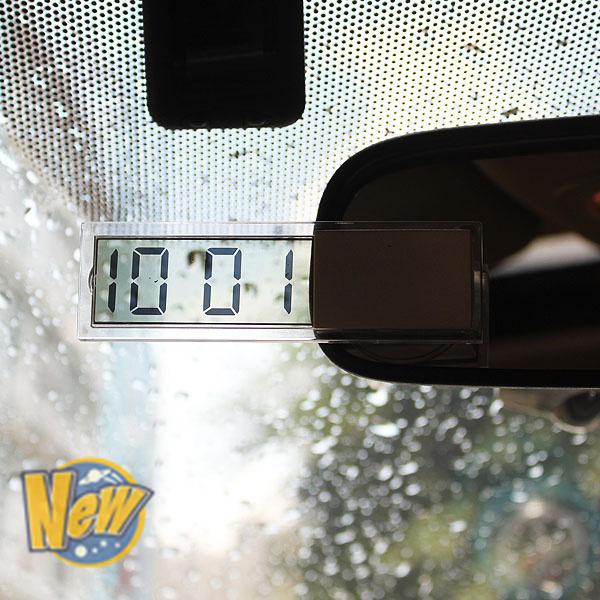 Car interior crystal clear digital clock w- date display