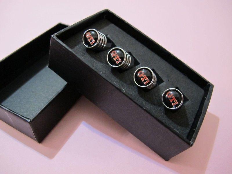 Buy Stainless Steel Tire Wheel Valve Caps for VW Car Golf GTi Mk5 Mk6