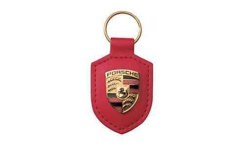 Porsche crest keychain - red