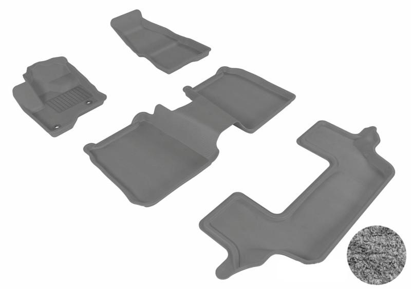 09-up ford flex 3d maxpider classic gray rubber molded floor mats