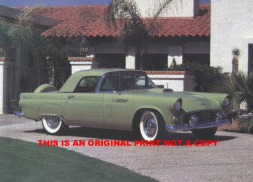1956 ford thunderbird hard to find classic car print  