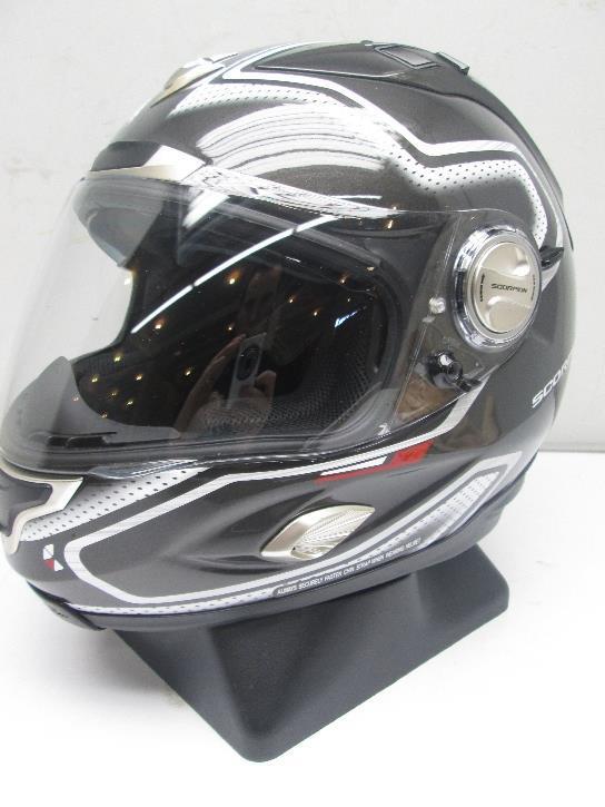 Scorpion exo-1000 apollo motorcycle helmet dark silver med