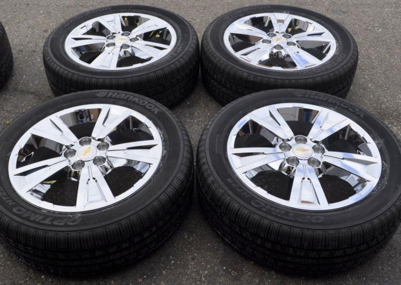 19" chevrolet equinox chrome wheels rims tires - factory oem wheels  5435