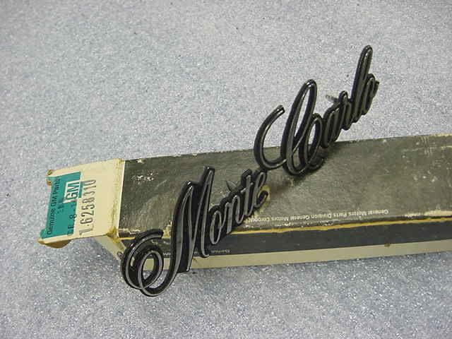 Chevy monte carlo 1973-1977 nos fender emblem