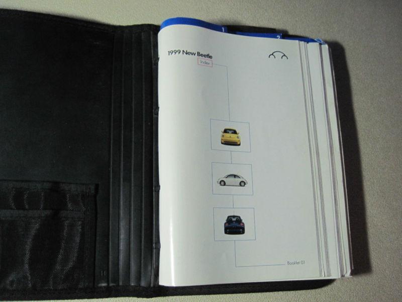 1999 vw volkswagen beetle owners manual package & case "fast free u.s. shipping"