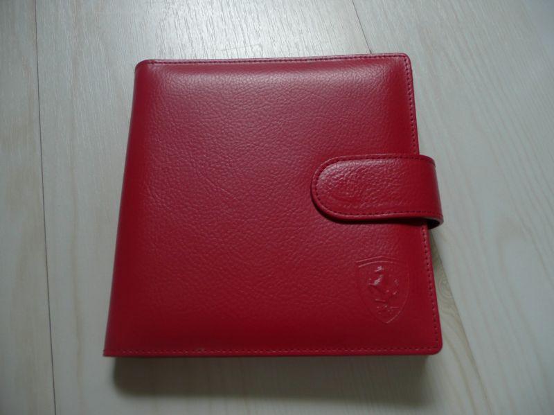 Ferrari schedoni cd dvd case wallet red leather