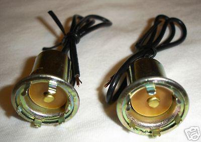 Two single contact light bulb sockets