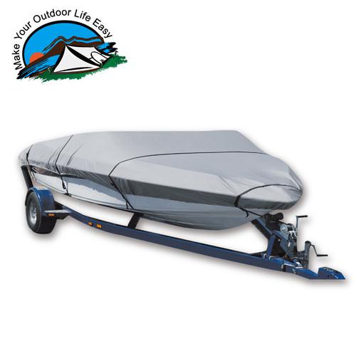 New 600d pu coated heavy duty fishing boat cover fits 16'-18.5' width up to 94''
