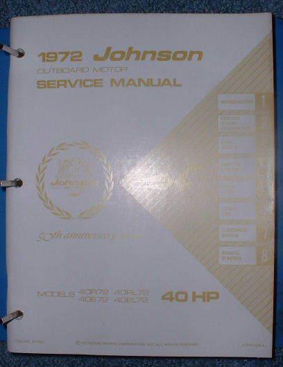 *1972 johnson 40hp service manual (super nice)