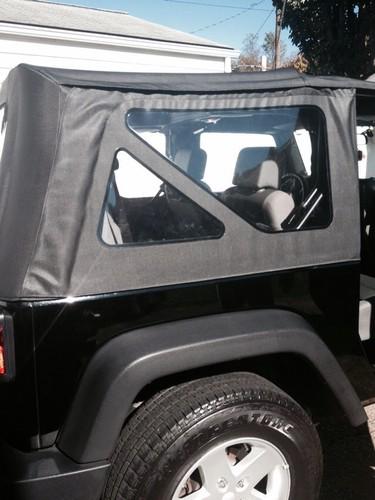 Jeep wrangler jk factory 2 door clear soft complete top and windows oem