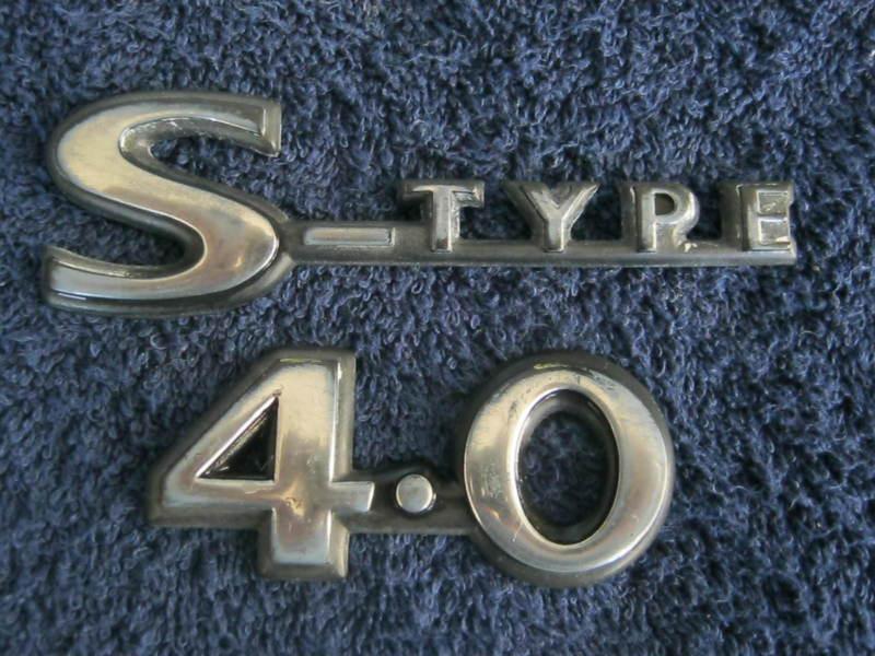  jaguar stype s-type 4.0 rear trunk emblem logo decal 00 01 02 oem