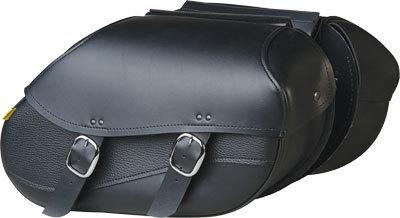 Willie and max synthetic leather revolution hard mount style saddlebags swooped