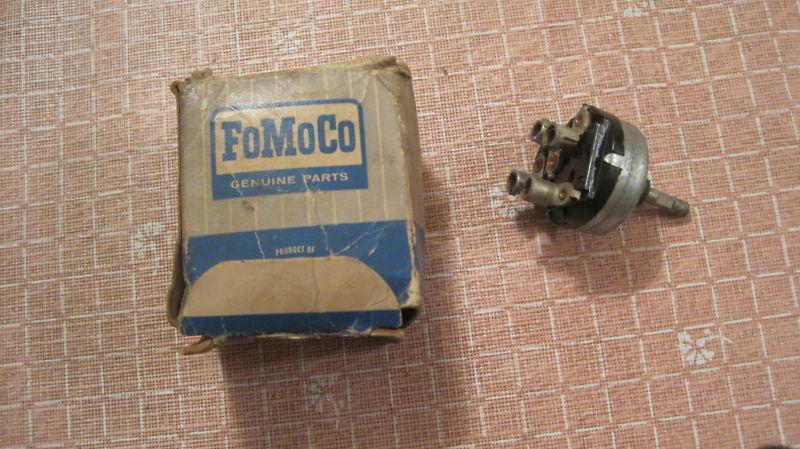 Nos 1957 ford pickup truck wiper switch-part number b7t-17470a
