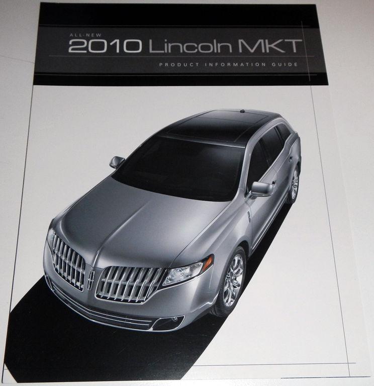 2010 lincoln mkt product information guide brochure