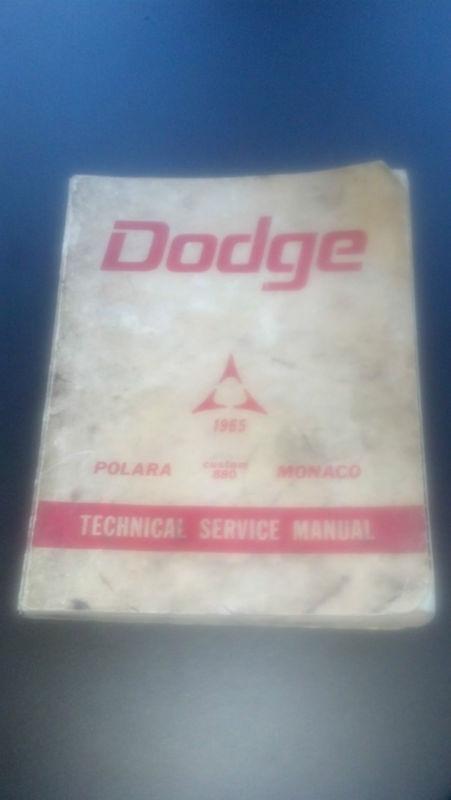 1965 dodge-polara-custom 880-monaco technical service manual