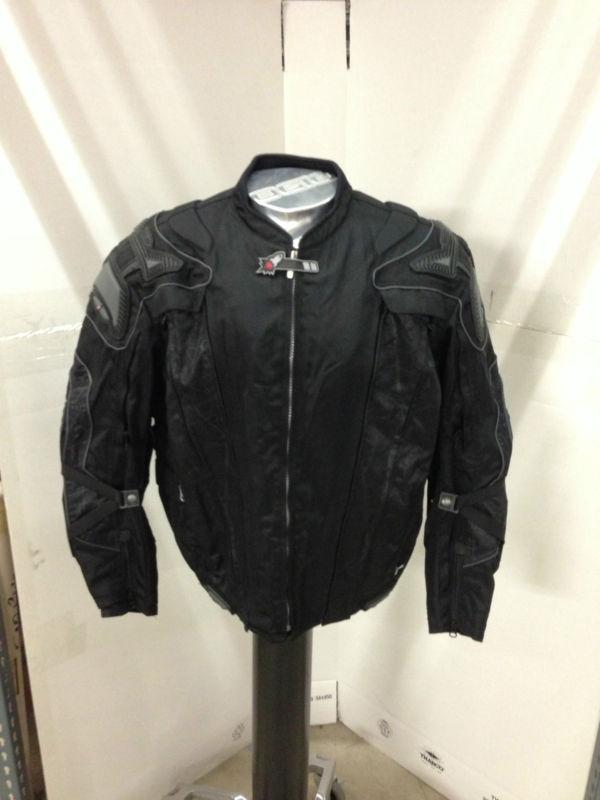 Joe rocket rasp motorcycle jacket, blk/blk, xl