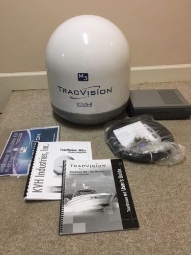 Kvh tracvision m3 dx marine satellite antenna and controller for directtv