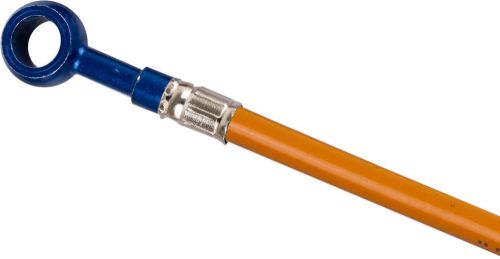 Orange lines &amp; blue ends front s.s. brake lines - 1 line kit gal. fk003d367-1-14