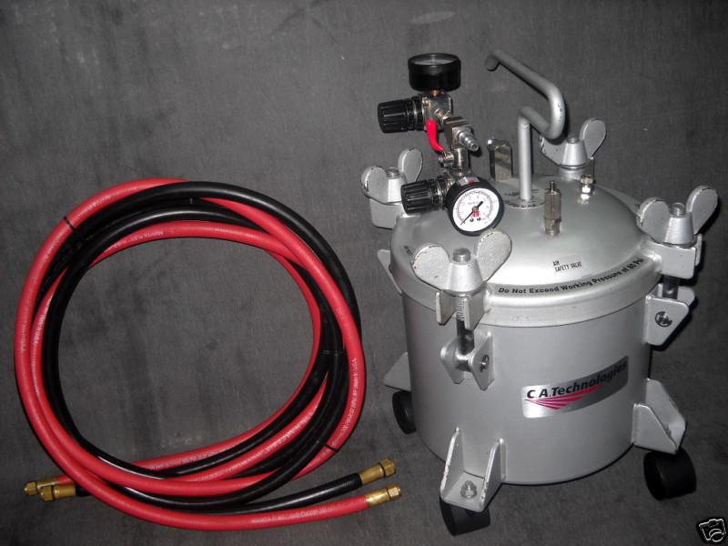 C.a.technologies pressure pot & goodyear hoses! 2.5 gallon ca paint spray tank