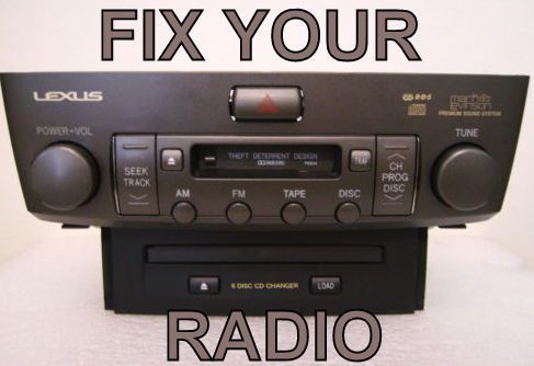 Lexus cd 6 disc changer 6cd radio * fix * repair * is300 ls430 es300 es330 rx330