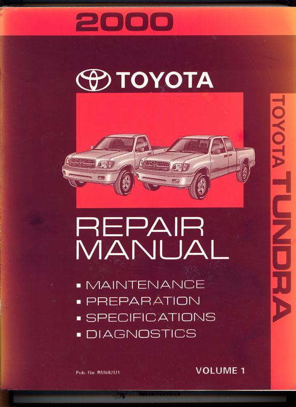2000 toyota tundra factory service repair manual set 
