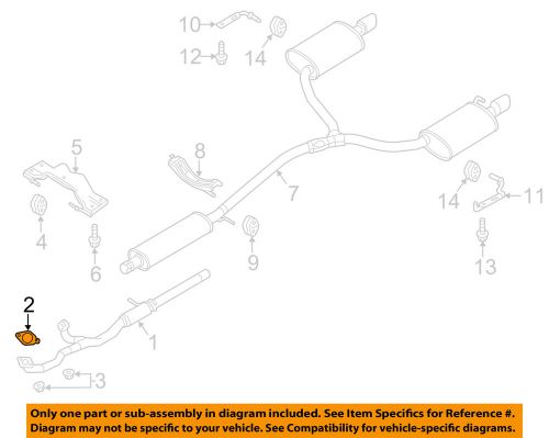 Ford oem exhaust-front pipe gasket 7t4z9450aa