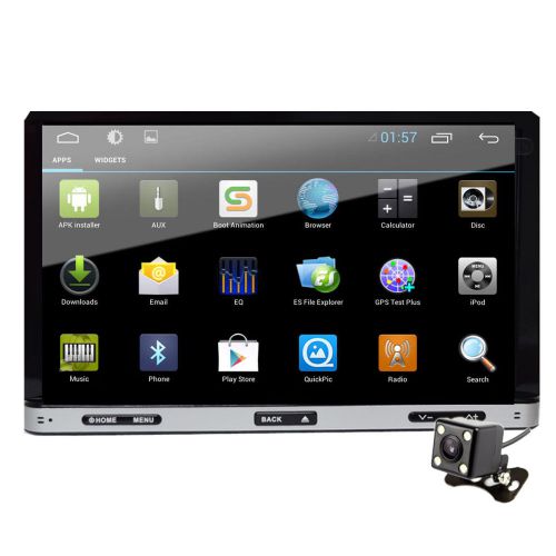 1080p android 4.4 os car stereo dvd player gps radio ipod 3g wifi bt+free camera